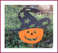 Magic Jack O Lantern Garden Stake  
