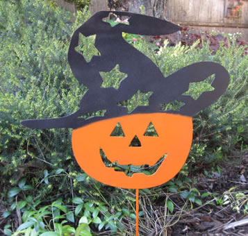 Magic Jack o Lantern Garden Stake