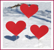 Valentine Heart Garden Decoration