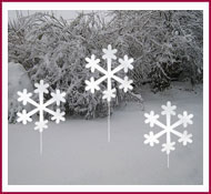Snowflake Yard Stakes